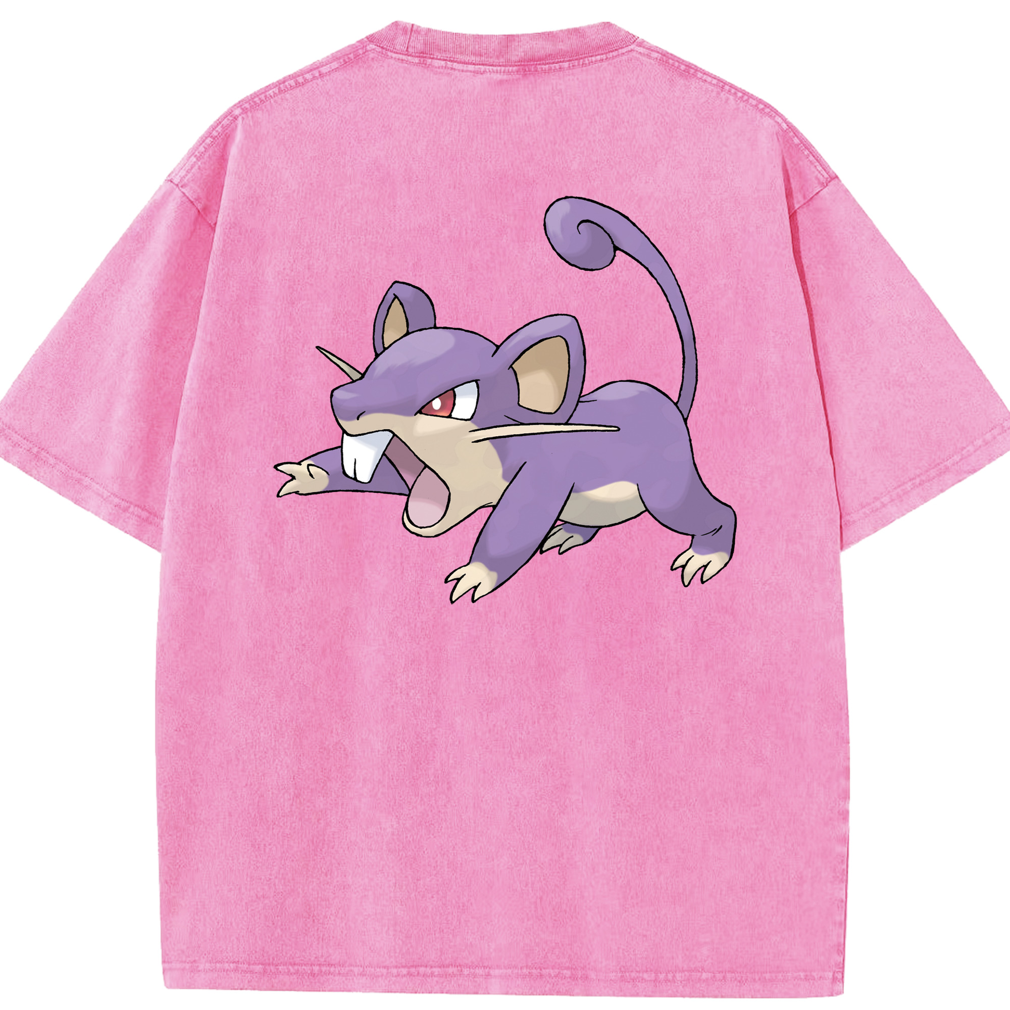 （画像用） ポケットモンスター Pokémon 綿100% ヴィンテージ風 半袖Tシャツ（背面プリント）
